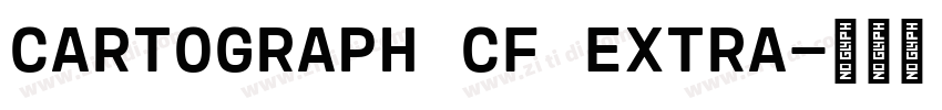 CARTOGRAPH CF EXTRA字体转换